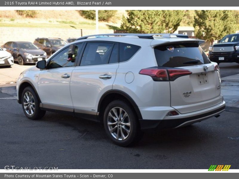 Blizzard Pearl / Ash 2016 Toyota RAV4 Limited Hybrid AWD