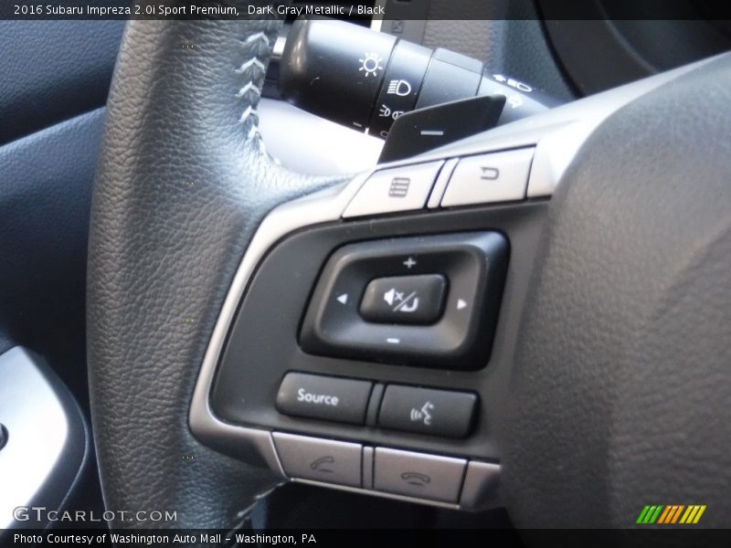 Dark Gray Metallic / Black 2016 Subaru Impreza 2.0i Sport Premium