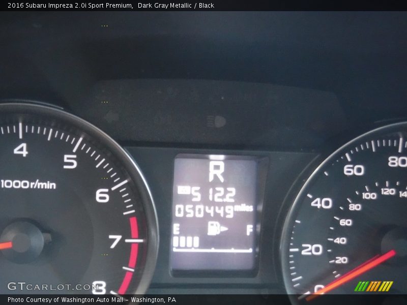 Dark Gray Metallic / Black 2016 Subaru Impreza 2.0i Sport Premium