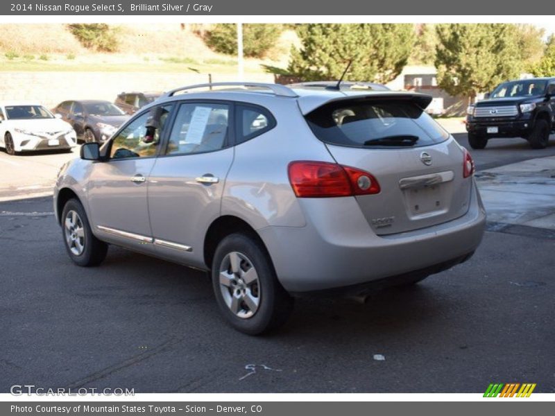 Brilliant Silver / Gray 2014 Nissan Rogue Select S