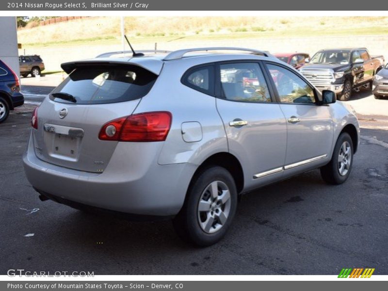Brilliant Silver / Gray 2014 Nissan Rogue Select S