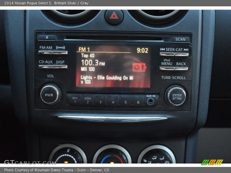 Brilliant Silver / Gray 2014 Nissan Rogue Select S