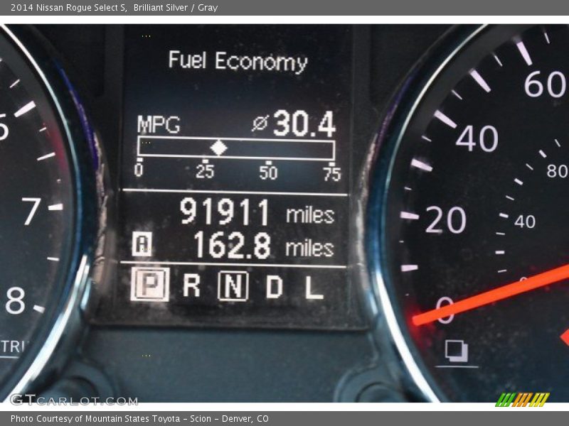 Brilliant Silver / Gray 2014 Nissan Rogue Select S