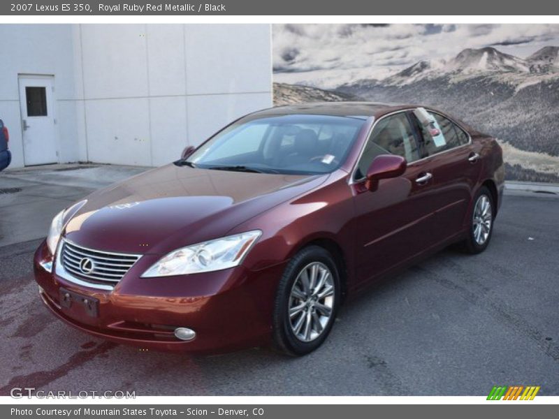 Royal Ruby Red Metallic / Black 2007 Lexus ES 350