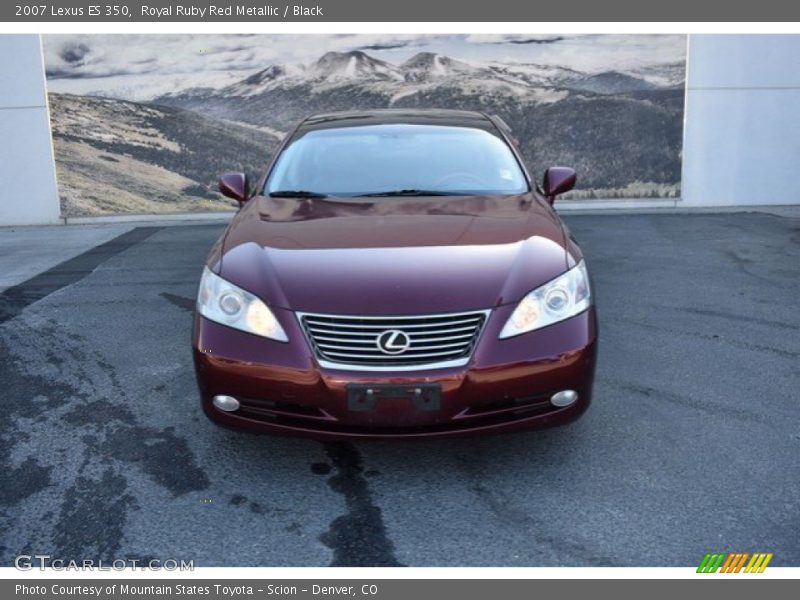 Royal Ruby Red Metallic / Black 2007 Lexus ES 350