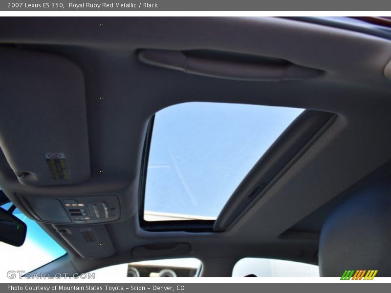 Royal Ruby Red Metallic / Black 2007 Lexus ES 350