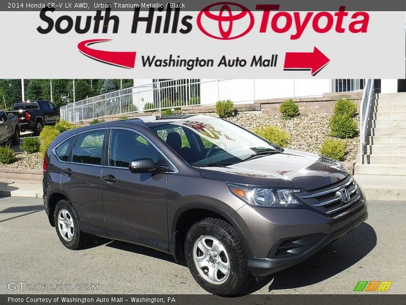 Urban Titanium Metallic / Black 2014 Honda CR-V LX AWD