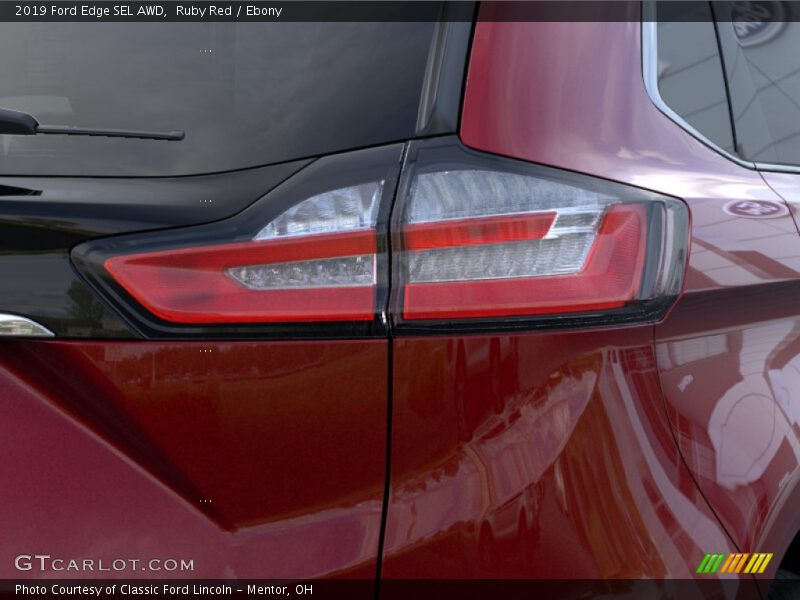 Ruby Red / Ebony 2019 Ford Edge SEL AWD