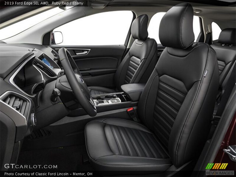 Ruby Red / Ebony 2019 Ford Edge SEL AWD