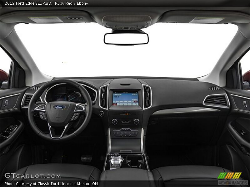 Ruby Red / Ebony 2019 Ford Edge SEL AWD