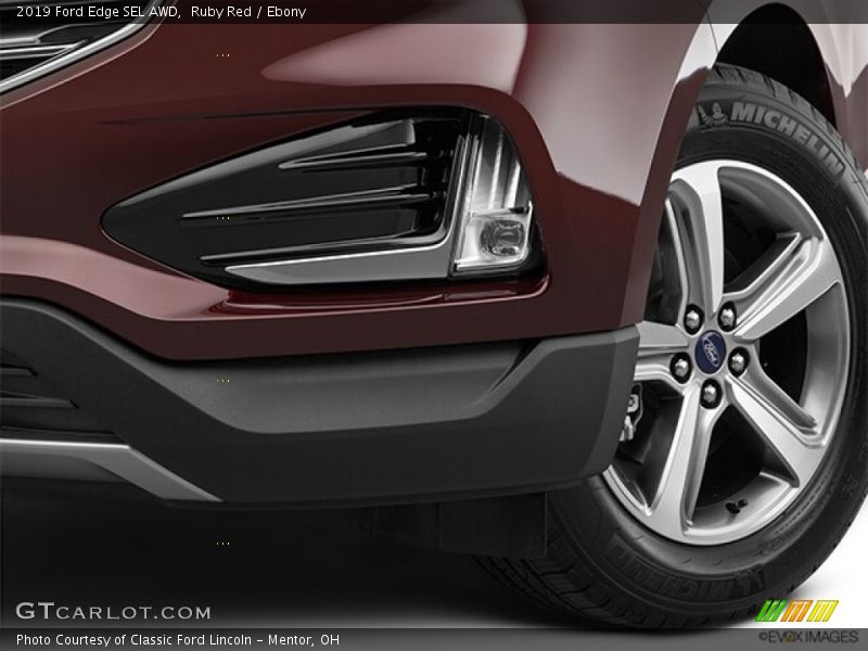 Ruby Red / Ebony 2019 Ford Edge SEL AWD