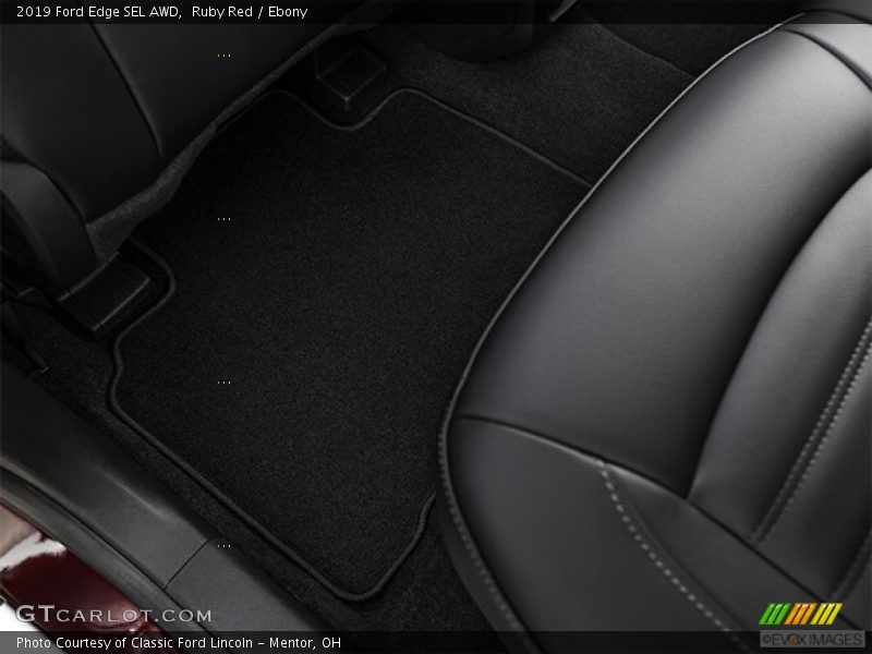 Ruby Red / Ebony 2019 Ford Edge SEL AWD