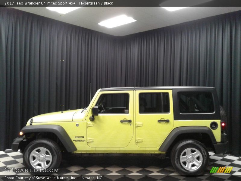 Hypergreen / Black 2017 Jeep Wrangler Unlimited Sport 4x4