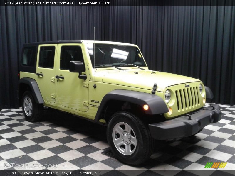 Hypergreen / Black 2017 Jeep Wrangler Unlimited Sport 4x4