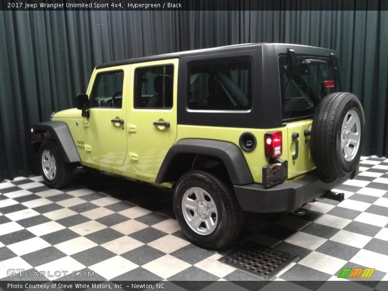 Hypergreen / Black 2017 Jeep Wrangler Unlimited Sport 4x4