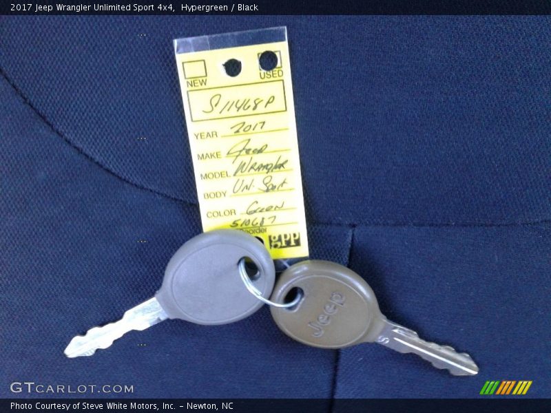 Hypergreen / Black 2017 Jeep Wrangler Unlimited Sport 4x4