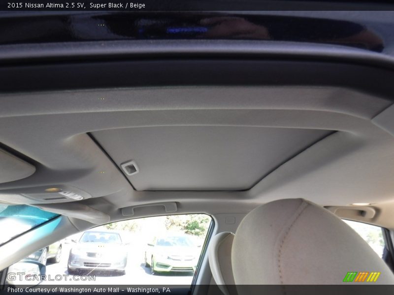 Super Black / Beige 2015 Nissan Altima 2.5 SV