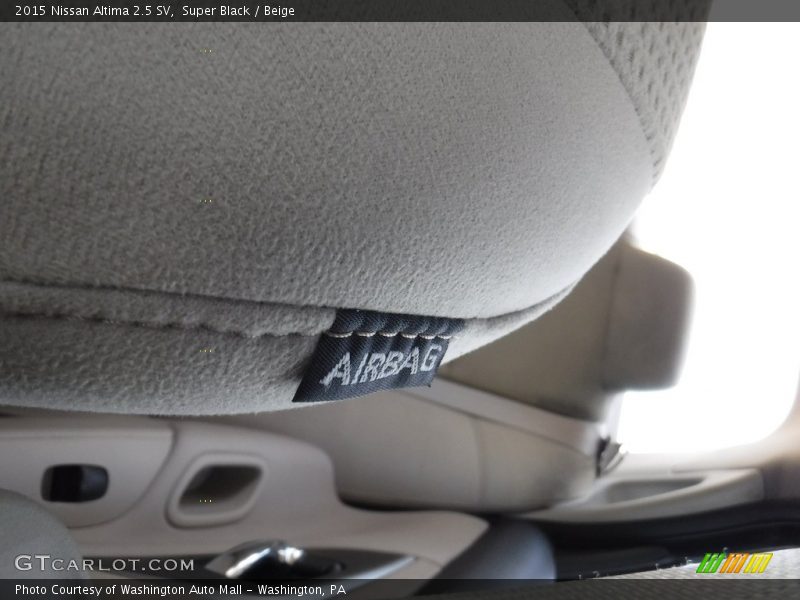 Super Black / Beige 2015 Nissan Altima 2.5 SV