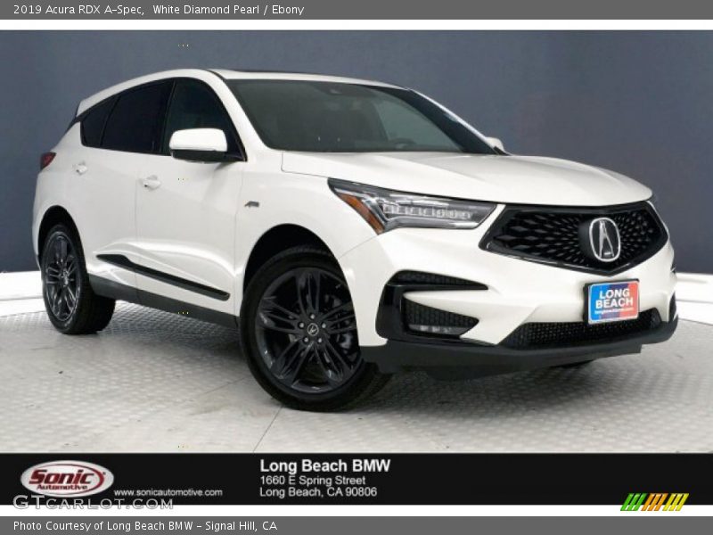 White Diamond Pearl / Ebony 2019 Acura RDX A-Spec