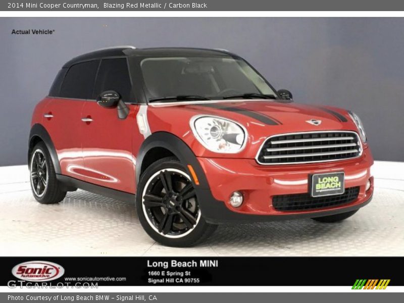 Blazing Red Metallic / Carbon Black 2014 Mini Cooper Countryman