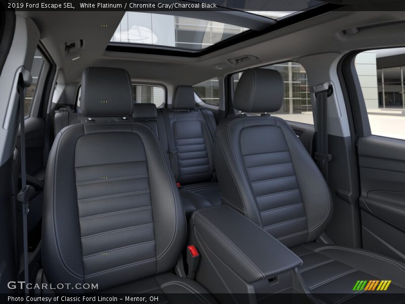 White Platinum / Chromite Gray/Charcoal Black 2019 Ford Escape SEL