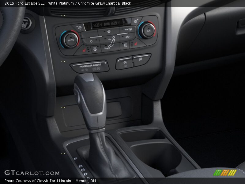 White Platinum / Chromite Gray/Charcoal Black 2019 Ford Escape SEL