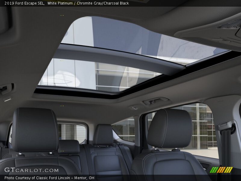 White Platinum / Chromite Gray/Charcoal Black 2019 Ford Escape SEL