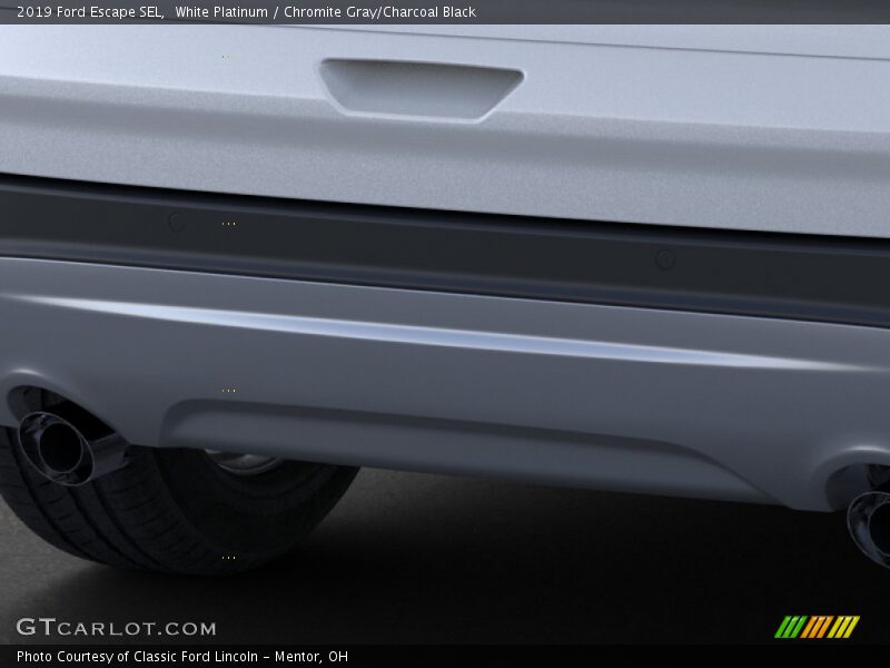 White Platinum / Chromite Gray/Charcoal Black 2019 Ford Escape SEL