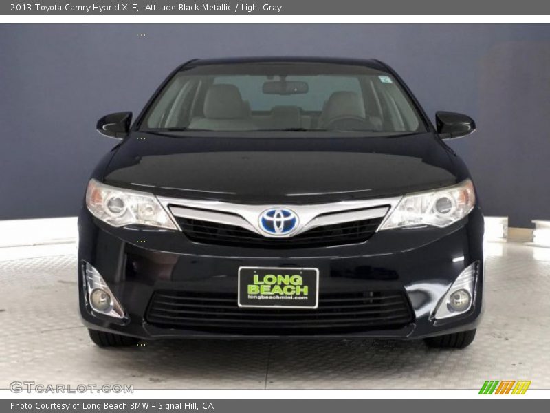 Attitude Black Metallic / Light Gray 2013 Toyota Camry Hybrid XLE