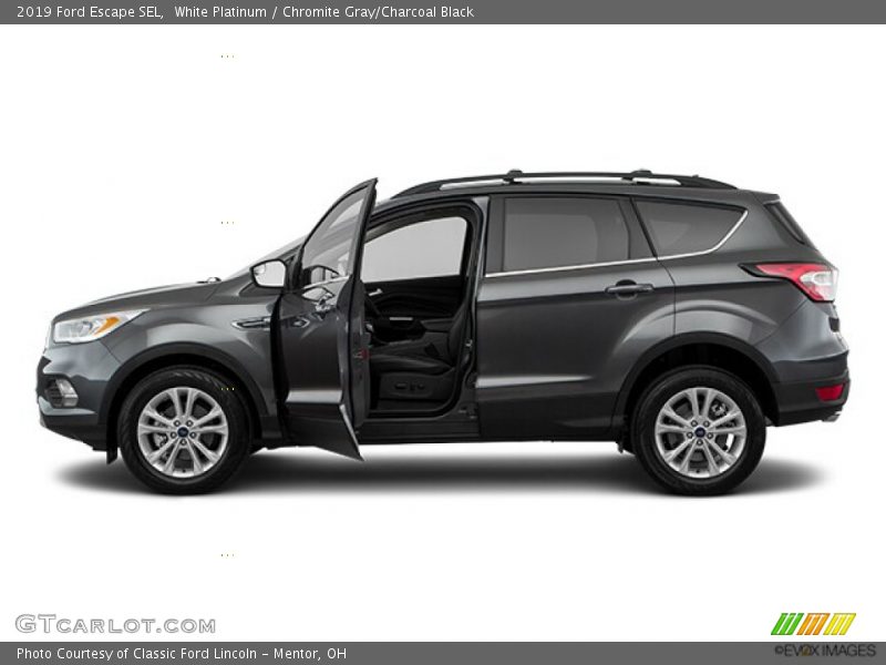 White Platinum / Chromite Gray/Charcoal Black 2019 Ford Escape SEL