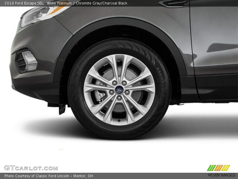 White Platinum / Chromite Gray/Charcoal Black 2019 Ford Escape SEL