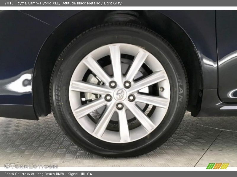 Attitude Black Metallic / Light Gray 2013 Toyota Camry Hybrid XLE