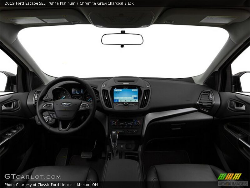 White Platinum / Chromite Gray/Charcoal Black 2019 Ford Escape SEL