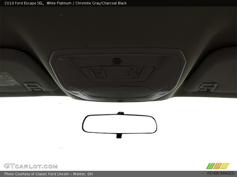 White Platinum / Chromite Gray/Charcoal Black 2019 Ford Escape SEL