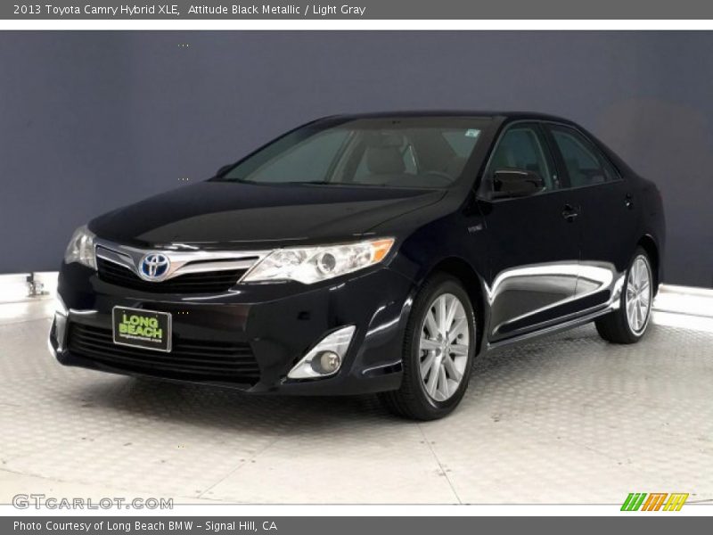 Attitude Black Metallic / Light Gray 2013 Toyota Camry Hybrid XLE