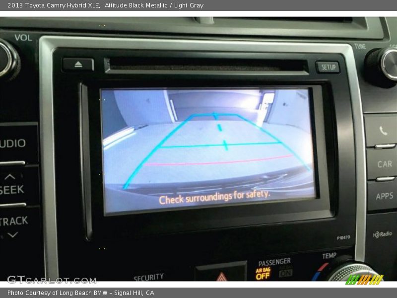 Attitude Black Metallic / Light Gray 2013 Toyota Camry Hybrid XLE
