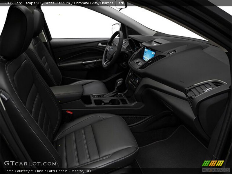 White Platinum / Chromite Gray/Charcoal Black 2019 Ford Escape SEL