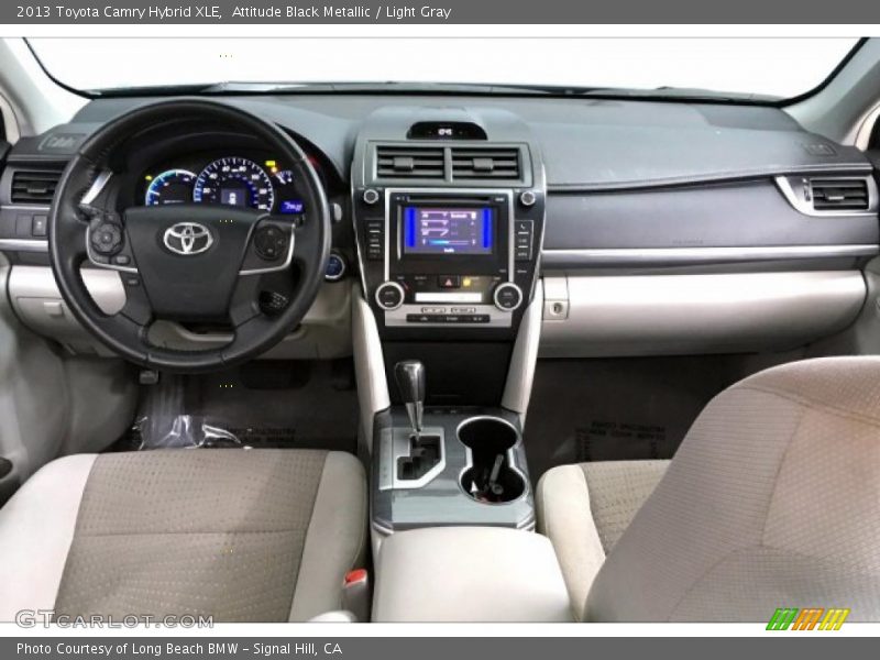 Attitude Black Metallic / Light Gray 2013 Toyota Camry Hybrid XLE