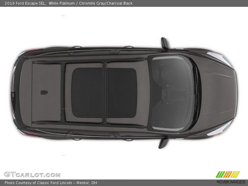 White Platinum / Chromite Gray/Charcoal Black 2019 Ford Escape SEL