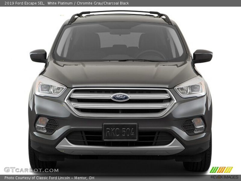 White Platinum / Chromite Gray/Charcoal Black 2019 Ford Escape SEL