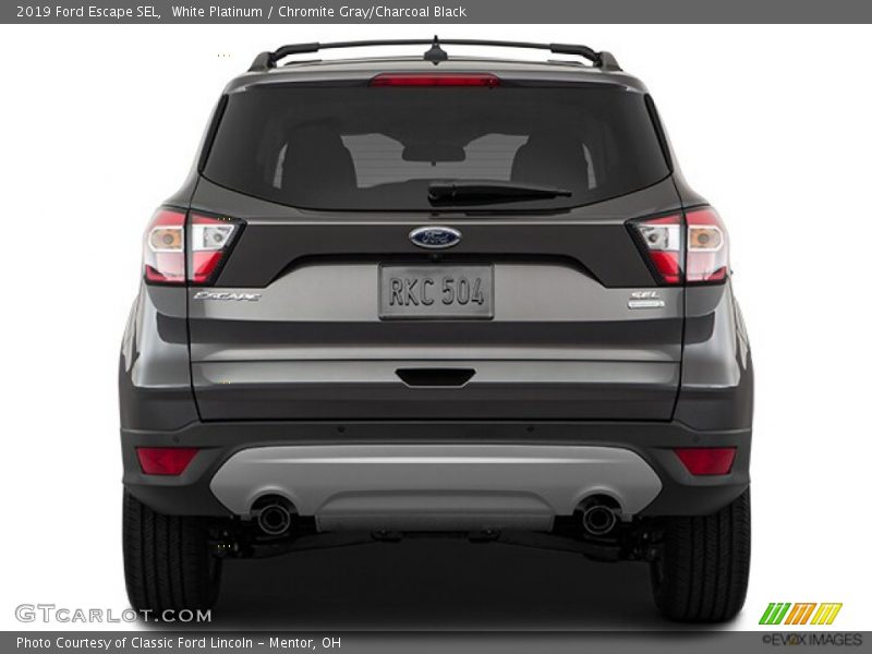 White Platinum / Chromite Gray/Charcoal Black 2019 Ford Escape SEL
