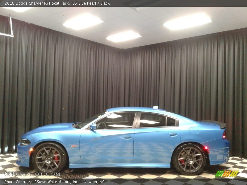 B5 Blue Pearl / Black 2018 Dodge Charger R/T Scat Pack