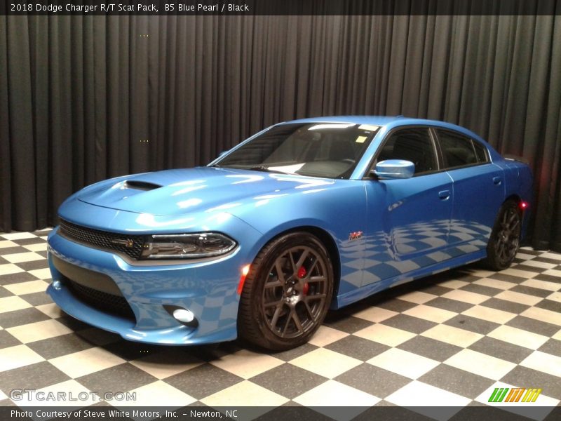 B5 Blue Pearl / Black 2018 Dodge Charger R/T Scat Pack