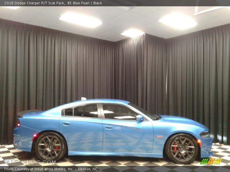 B5 Blue Pearl / Black 2018 Dodge Charger R/T Scat Pack
