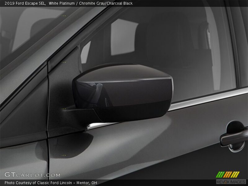 White Platinum / Chromite Gray/Charcoal Black 2019 Ford Escape SEL