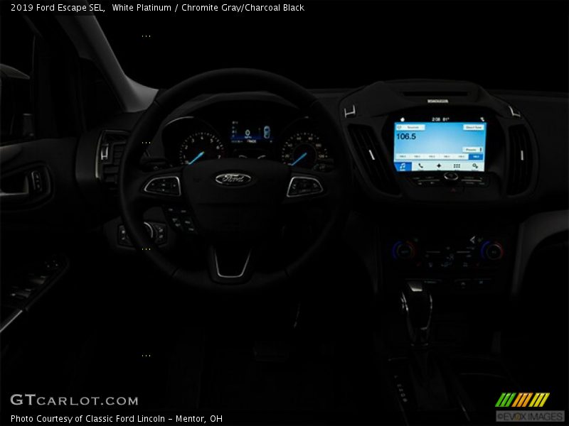 White Platinum / Chromite Gray/Charcoal Black 2019 Ford Escape SEL