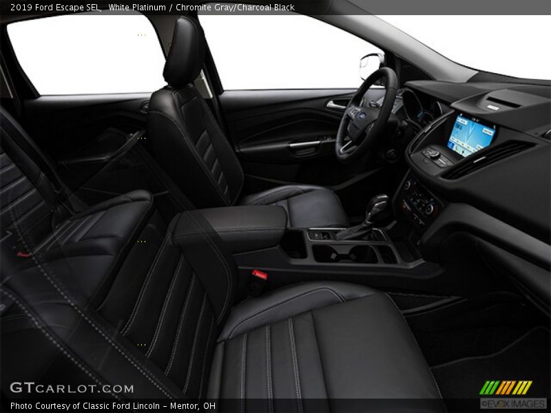 White Platinum / Chromite Gray/Charcoal Black 2019 Ford Escape SEL