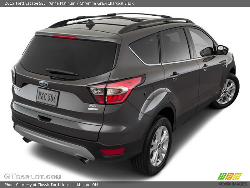 White Platinum / Chromite Gray/Charcoal Black 2019 Ford Escape SEL