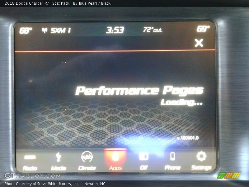 B5 Blue Pearl / Black 2018 Dodge Charger R/T Scat Pack
