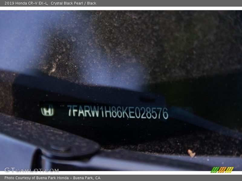 Crystal Black Pearl / Black 2019 Honda CR-V EX-L